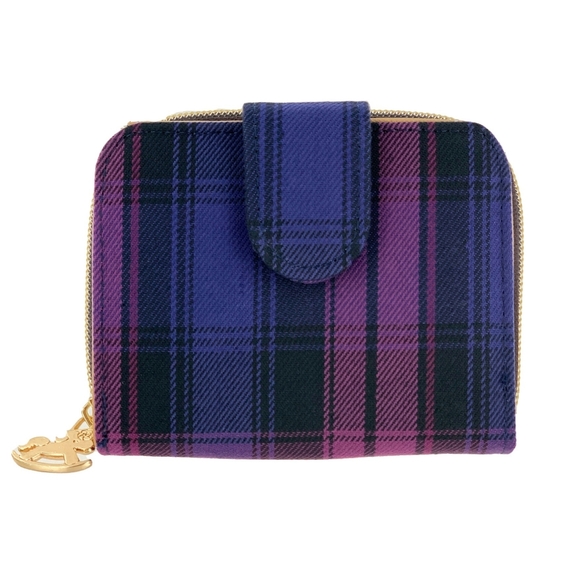 Uma Hana Handbags - Waterproof Plaid Snap Fold Short Wallet Coin Purse